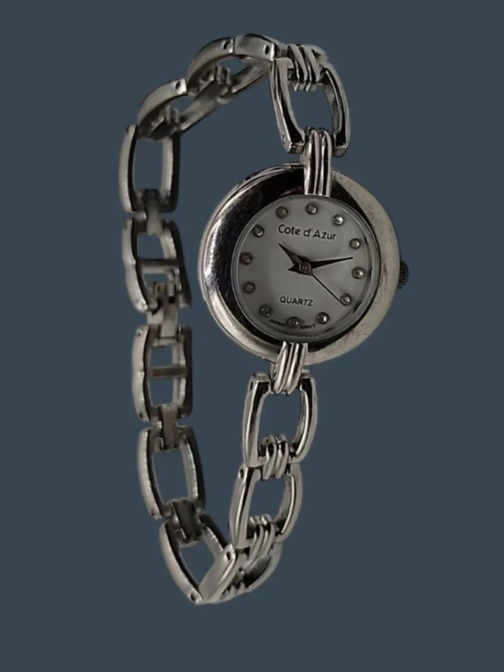 Ladies Cote D’AZUR Watch Quartz Silver Tone Lightweight Practical Ladies Watch